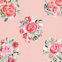 Sweet Roses Blooms Pink - Ninola Design