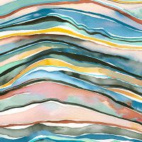 Achatschichten Aquarellblau - Ninola Design