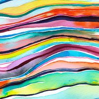 Aquarell Achatschichten - Ninola Design