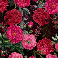 Pink und Rote Blumen - UtART