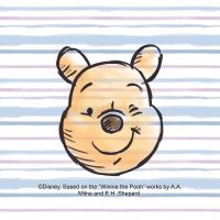 Winnie Pooh on stripes  - Disney Winnie Puuh