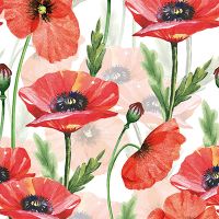 Watercolor Poppies - UtART