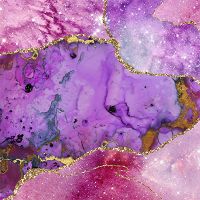 Purple Galaxy Glamour Marble - UtART