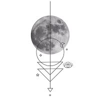 Geometric moon - Kruth Design