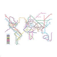 World Metro Map - Michael Tompsett