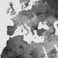 World Map Black Transparent - Michael Tompsett