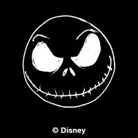 Jack Face Tim Burtons Nightmare before Christmas - Disney 