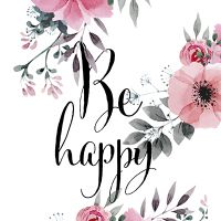 Be Happy Flowers - DeinDesign