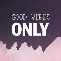 Good Vibes Only Purple - DeinDesign