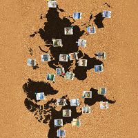 World Map Polaroids - Reinders!