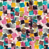Aquarell geometrische Plaids rosa - Ninola Design