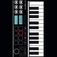 MIDI Keyboard schwarz weiss - cn Designs