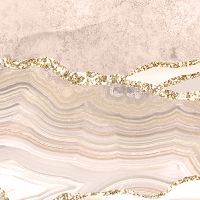 Rose Marble Dream Golden Stripes - UtART