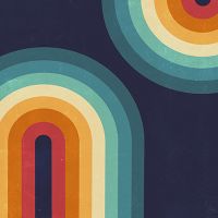 Double Rainbow on Blue - cafelab - Emanuela Carratoni