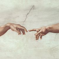 Hands of God and Adam by Michelangelo Buonarroti - Bridgeman Art