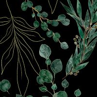 Eukalyptusblätter Black - Andrea Haase