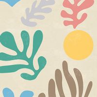 Blätter im modernen Matisse-Stil - Ninola Design