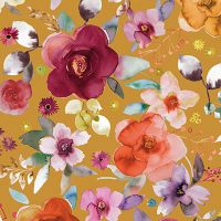 Spring Floral Bouquets Mustard - Ninola Design