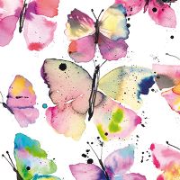 Watercolor Spring Butterflies - Ninola Design