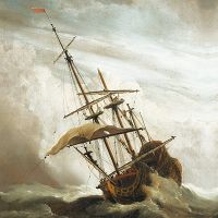 A Ship on the High Seas Caught by a Squall - DeinDesign