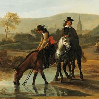 River Landscape with Riders - DeinDesign
