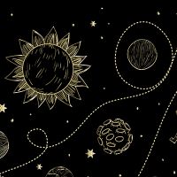 Planeten Gold - DeinDesign
