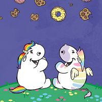 Donutsterne Pummel und Zebrasus - Pummeleinhorn