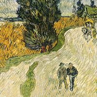 Road with Cypresses by Vincent Van Gogh - Bridgeman Art