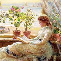 The Reader - Charles James Lewis - Bridgeman Art
