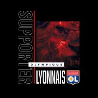 OL Lion black  - Olympique Lyonnais
