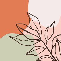 Abstraktes botanisches Muster 1 - DeinDesign