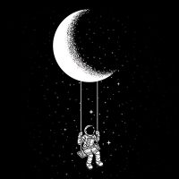 Astronaut Moon Swing - DeinDesign