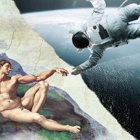 Astronaut and Adam - DeinDesign