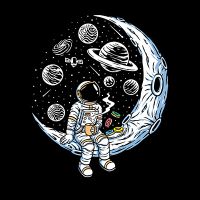Astronaut Drinking Coffee - DeinDesign