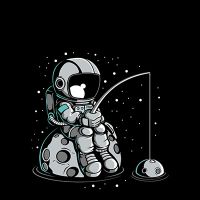 Astronaut Fishing - DeinDesign