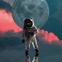 Astronaut Moonwalk - DeinDesign