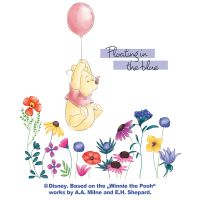 Winnie Pooh Floating in The Blue  - Disney Winnie Puuh