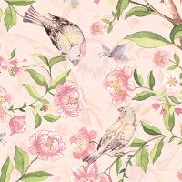 Parrot Wallpaper Pink - UtART