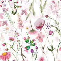 Pink Flower Meadow - UtART
