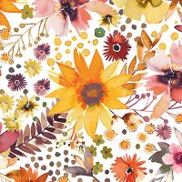 Floral Watercolour Blossoms - Ninola Design