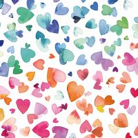 Liebesherzen aquarell - Ninola Design