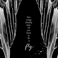 Black Angel Wings - Mercedes Lopez Charro