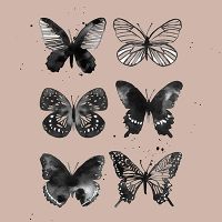 Butterflies Beige - Mercedes Lopez Charro