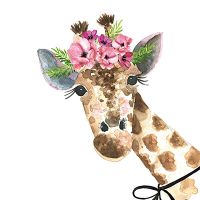 Giraffe Flower Crown - Mercedes Lopez Charro