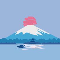 Sonnenaufgang über Fujisan - DeinDesign