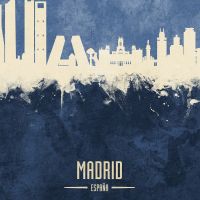 Madrid Spain Skyline - Michael Tompsett