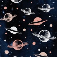 Planets and Stars Celestial Pattern - Oana Soare