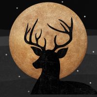 Deer & Moon Gold - Orara Studio