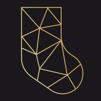 Gold Polygonal Sock - DeinDesign