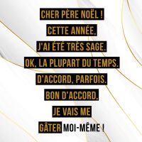 Cher Père Noël Gold Weiss - DeinDesign